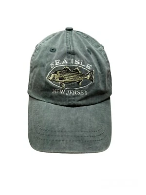 Gorra de béisbol Sea Isle New Jersey NJ de algodón verde ajustable por Fahrenheit Foto 1 de 4