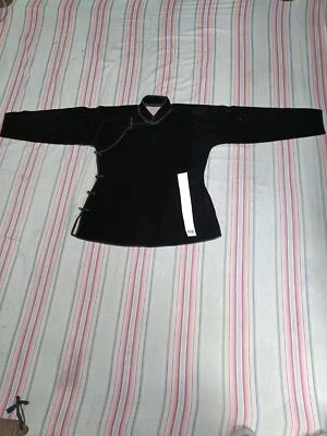 Tops de seda antigos da dinastia Qing da China, fantasia bordada vintage colecionável - Imagem 1 de 4