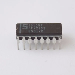 1x Signetics 10105F IC DIP16 - Imagen 1 de 3
