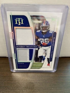 2021 National Treasures Kadarius Toney Rookie Sunday Treasures Dual Patch /25 RC - Picture 1 of 2