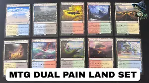 All Ten 10 Rare Dual Pain Lands BEST VALUE English Magic MTG Commander EDH NM - Picture 1 of 1