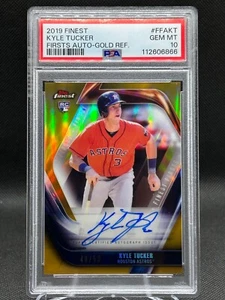 Kyle Tucker 2019 Topps Finest Firsts RC GOLD AUTO 40/50 PSA 10 Card #FFA-KT - Bild 1 von 2