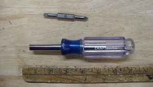 Vintage Craftsman 41161 WF klar/blau Griff austauschbarer Bit-Schraubendreher, XLINT - Bild 1 von 7