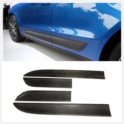 For Porsche Macan 2015-2017 Carbon fiber Car Body Guard Door Moulding Cover Trim — 第 1/4 张图片