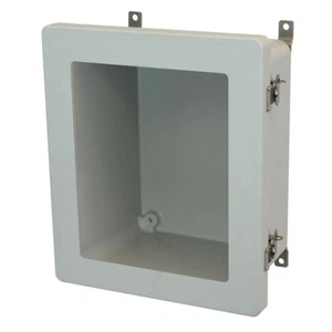 Allied Moulded AM1206TW 12x10x6 NEMA 4X Fiberglass Enclosure with Twist Latch Hi - Picture 1 of 1