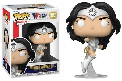 Lanterna branca POP Mulher Maravilha 80º aniversário! Boneco brinquedo #423 Funko novo na caixa - Imagem 1 de 3