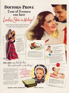 Print Ad Palmolive Soap 1946 Full Page Large Magazine 10.5"x13.5" - Picture 1 of 1