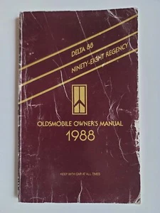 1988 Oldsmobile Delta 88 98 Regency Owners Manual Book Eighty Eight Ninety Eight - Picture 1 of 2