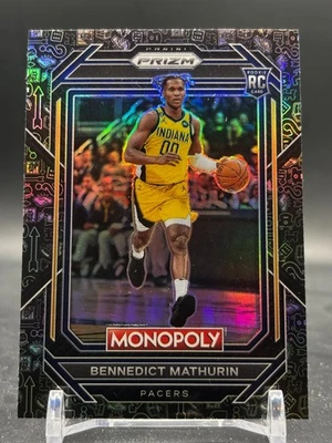 2022-23 Bennedict Mathurin Prizm Monopoly Black Icons RC Rookie SP #36 - Image 1 of 3