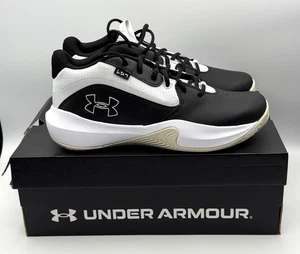 Under Armour Lockdown 7 Shoes Men's Size 9.5 Black White 3028512 002 - Picture 1 of 10
