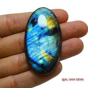 Natural Fire Labradorite Earrings Supply Oval Cabochon 114.00 Cts 58x31x7 mm - Picture 1 of 11
