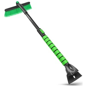  Eiskratzer und Schneebürste für Autoscheibe, ausziehbar Schnee 35 Zoll grün - Bild 1 von 7