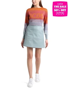 RRP€370 GCDS Cropped Jumper Size XS Lightweight Knit Round Collar Made in Italy - Photo 1/5
