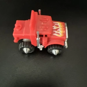 1982 LJN Stunt Riders Red Semi Pull Back Friction Racer 2" Works - Bild 1 von 5