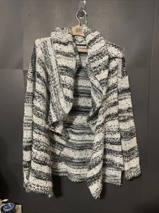 Nordstrom Women’s Poncho Sweater With Drop Neck - One Size - White Silver Gray - Picture 1 of 9