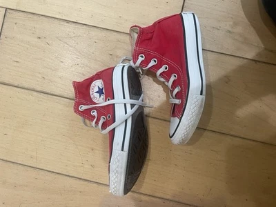 Zapatillas deportivas Converse All-Star High Top rojas juveniles talla 11 Foto 1 de 4