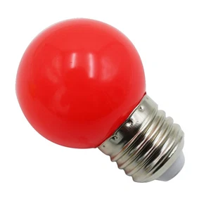 E27 LED bombillas- E27 1w Pe helado globo LED colorido / rojo / verde / az8916 - Imagen 1 de 7