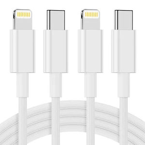 USB C to Light-ing Cable 2Pack1.8M MFi Certified Braided iPhone Charger USB C - Picture 1 of 7