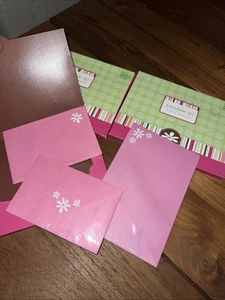Lot of 3 Carlton Cards Stationery Sets Pink Stationary & Envelopes 20 Ec X3=60C2 - Picture 1 of 6