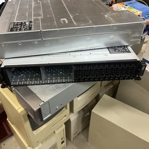 DELL Compellent E04J-SC200 Hard Drive Array w/2xE01M Cards 2x700W PSU 2.5” Empty - Picture 1 of 4