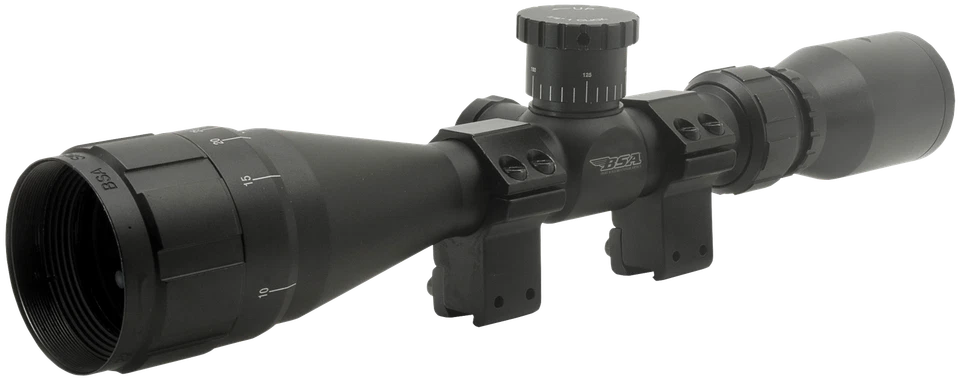 BSA 22412X40AO Sweet 22 Black Matte 4-12x 40mm AO 1" Tube 30/30 Duplex Reticle   - Image 1 of 1