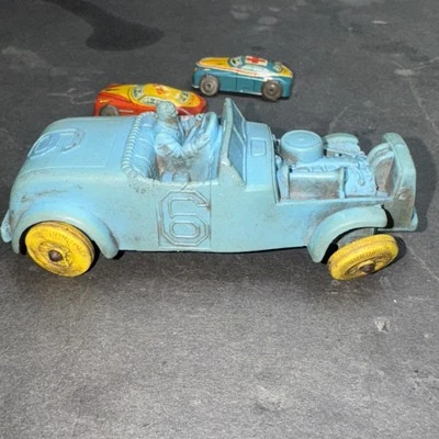 Vintage 1950s Miniature Tin Ambulance/taxi Car Japan 1 3/4" Long. 3  Cars Total - Image 1 of 4