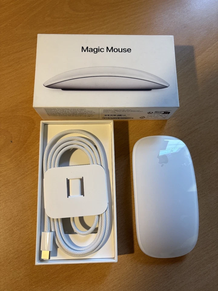 Apple Magic Mouse 2 Weiss  USB-C  MXK53Z/A - Bild 1 von 1