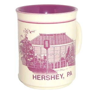 Taza de café Hersheys World leche chocolate caramelo coco taza de cerámica púrpura - Imagen 1 de 2