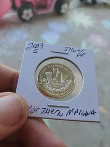 2009 S Silver Proof Northern Mariana Islands Quarter-From a Proof Set-90% Silver - Picture 1 of 4