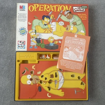 2005 Operation The Simpson’s Edition Board Game Complete Working - Image 1 of 4