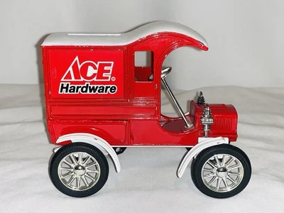 Vintage ERTL 1905 Ford Delivery Car Ace Hardware Die Cast Bank 1:25 5th Edition - Image 1 of 4