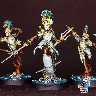 AOS - LUMINETH - Ydrilan Riverblades - Pro-Painted Tabletop Premium *COMMISSION* - Immagine 1 di 4