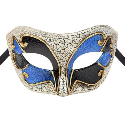 Men Venice Halloween Retro Party Cosplay The Phantom of the Opera Half-face Mask - Image 1 of 4