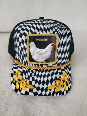 GOORIN BROS EL GANADOR DE LA GRANJA REDONDEO CURVADO CAMIONERO SNAPBACK SOMBRERO PARA HOMBRE NEGRO NUEVO Foto 1 de 4