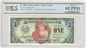 1 $ 2007 D Disney Dollar Arielle/Castle PCGS 65PPQ - Bild 1 von 2