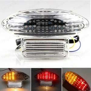 Clear Integrated LED Tail Light Turn Signals For Suzuki Katana GSX600 GSX750F - Picture 1 of 8