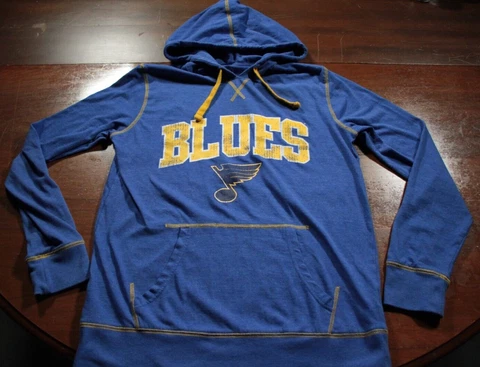 St. Louis Blues Hooded Sweatshirt Hoodie NHL Hockey M Cover