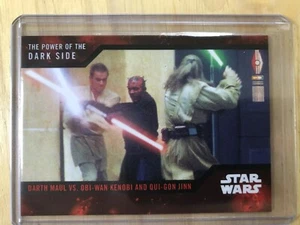 2019 TOPPS STAR WARS POWER OF DARK SIDE CHASE CARD MAUL OBI-WAN KENOBI G-1 - Picture 1 of 1