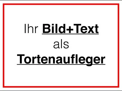Tortenaufleger Tortenbild Fototorte Einschulung rechteckig A4 selber gestalten! - Bild 1 von 4