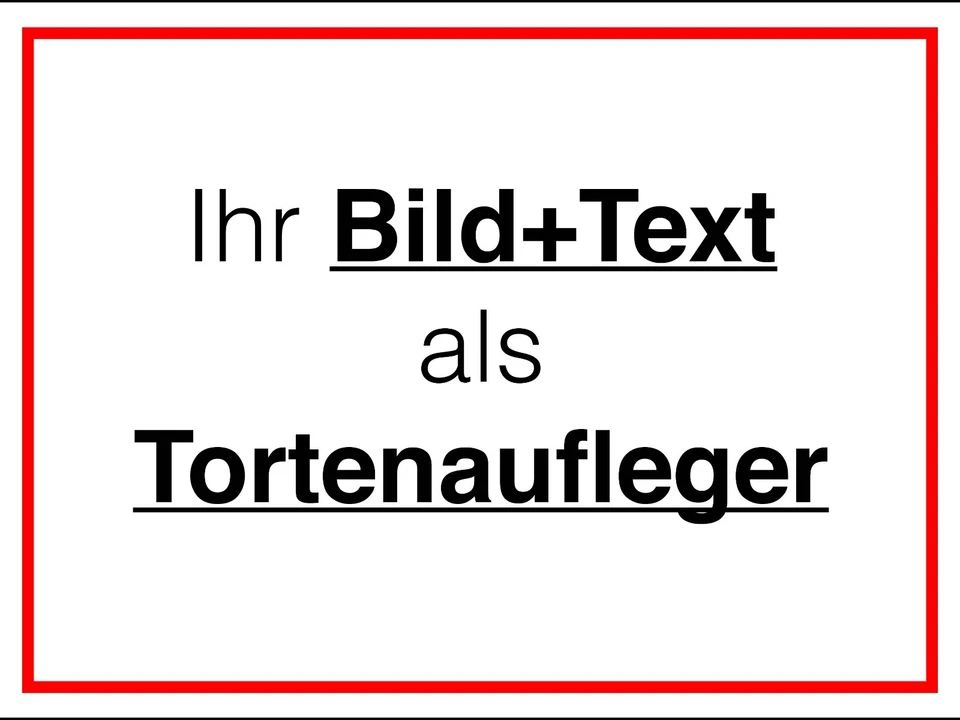 Tortenaufleger Tortenbild Fototorte Einschulung rechteckig A4 selber gestalten! - Bild 1 von 4