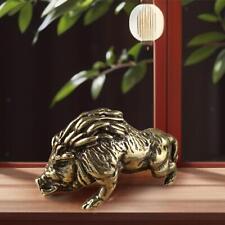 Pig Statue Miniature Copper Figurine for Table Collection Festival Gift