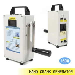Portable Hand Crank Generator 150W Outdoor Emergency Power Supply Generator - Picture 1 of 39