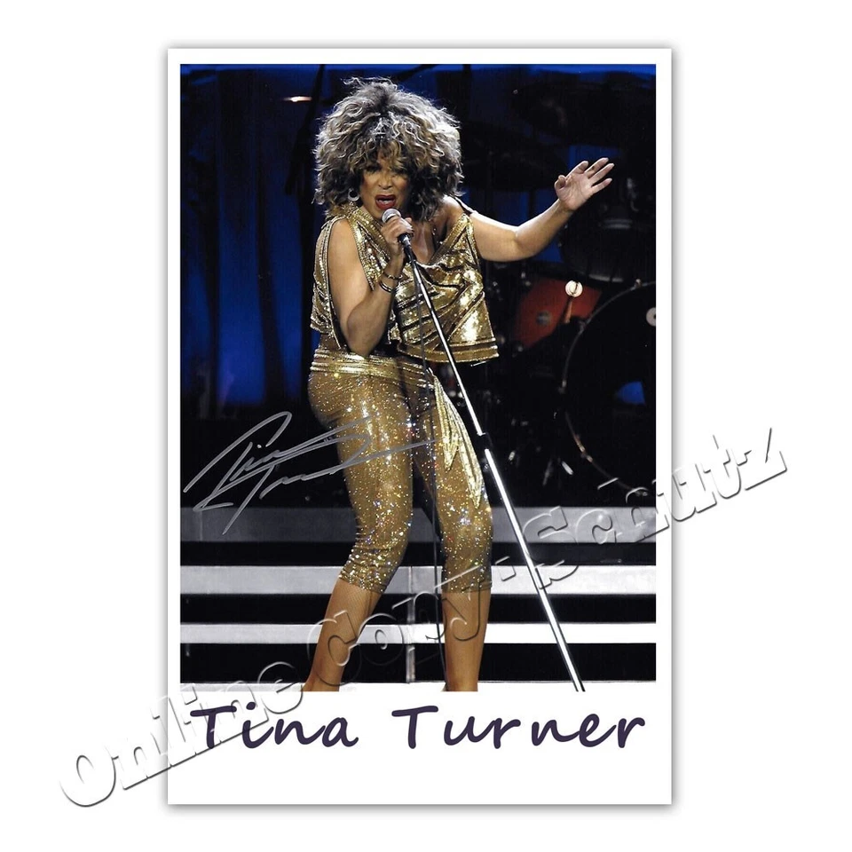 Tina Turner ( † 24.05.2023 ) - Queen Of ROCK - Autogrammfotokarte [AK6] - Bild 1 von 1