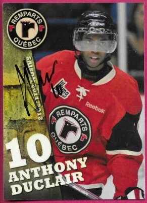 2011-12 Quebec Remparts Hockey Signed Cards ''You Pick / Choose from list'' - Image 1 of 2