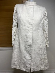 Vintage Bill Blass for Maurice Rentner Coat with Lace Sleeves, Bullock Wilshire - Picture 1 of 19