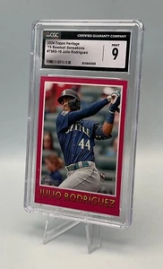2024 Topps Heritage '75 Sensations #75BS-19 Julio Rodriguez - Graded CGC 9 MINT - Imagen 1 de 2