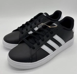NEW/NB Adidas Grand Court 2.0 Lace-Up Lifestyle Low Black (GW6503) New with tags - Picture 1 of 13