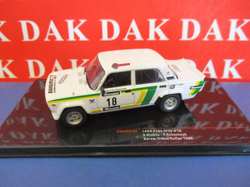 Ixo Model LADA 2105 VFTS N.18 TRIBEC RALLY 1988 BLAHNA/SCHOVANEK 1 43