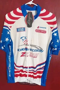 New Hincapie Cycling Jersey Road To Recovery "USA" SZ Large "NWT" Free Shipping - Picture 1 of 13
