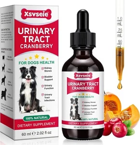 164) 60ML Dog Urinary Tract Infection Treatment Dog Uti Treatment,Natural RRP£18 - Picture 1 of 7